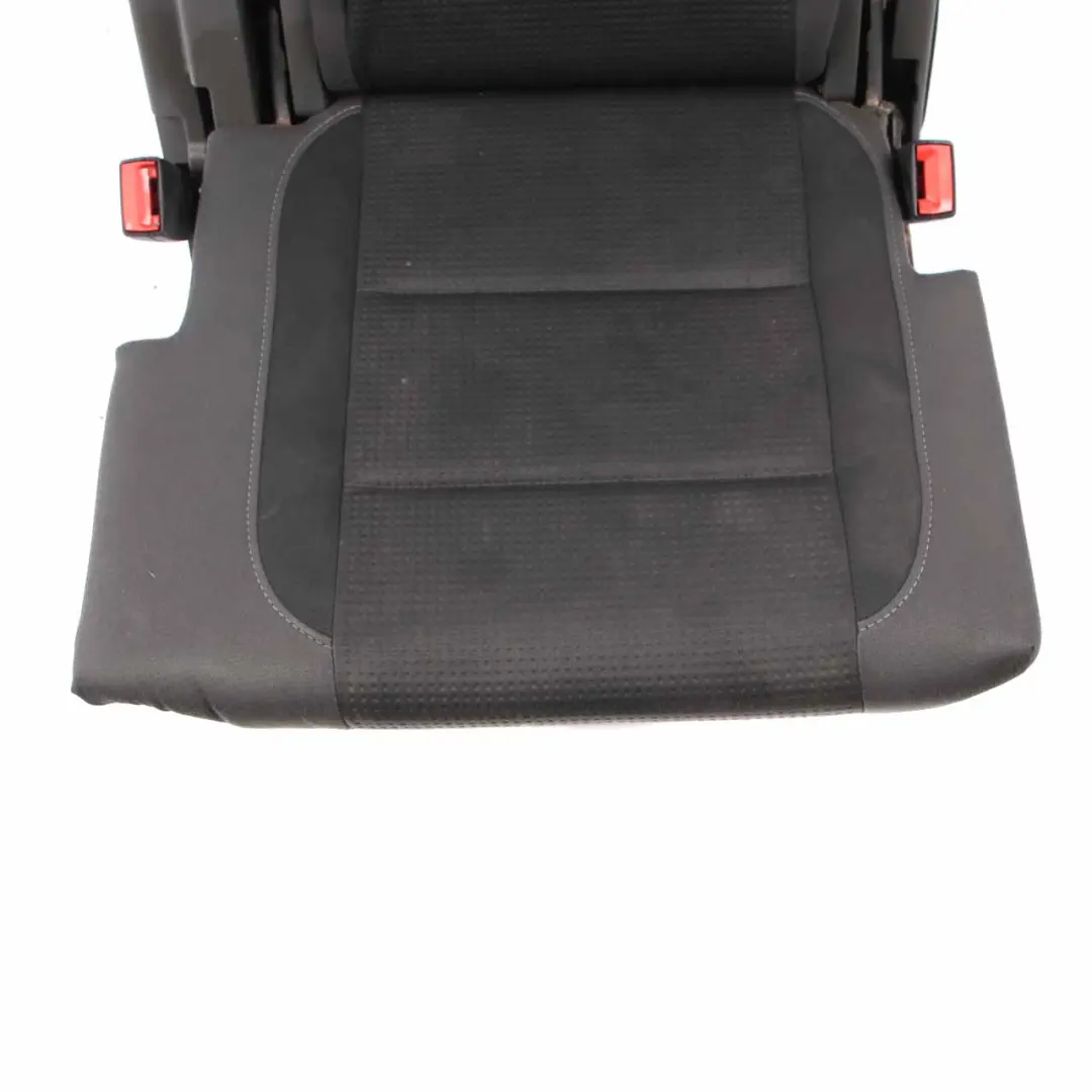 Volkswagen VW Touran MK1 3nd Row Right O/S Seat Cloth Black Grey Fabric