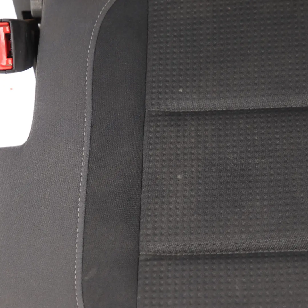 Volkswagen VW Touran MK1 3nd Row Right O/S Seat Cloth Black Grey Fabric