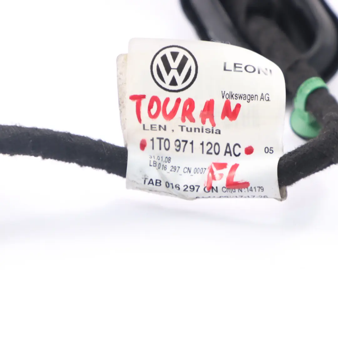 Volkswagen VW Touran Door Harness Loom Cable Wiring Front Passenger 1T0971120AC