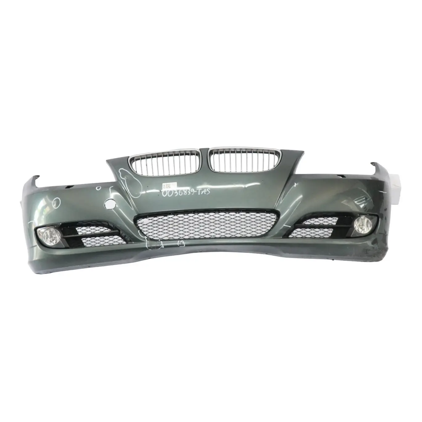 BMW E90 LCI Front Bumper Trim Panel Complete Tasman Green Metallic - A81