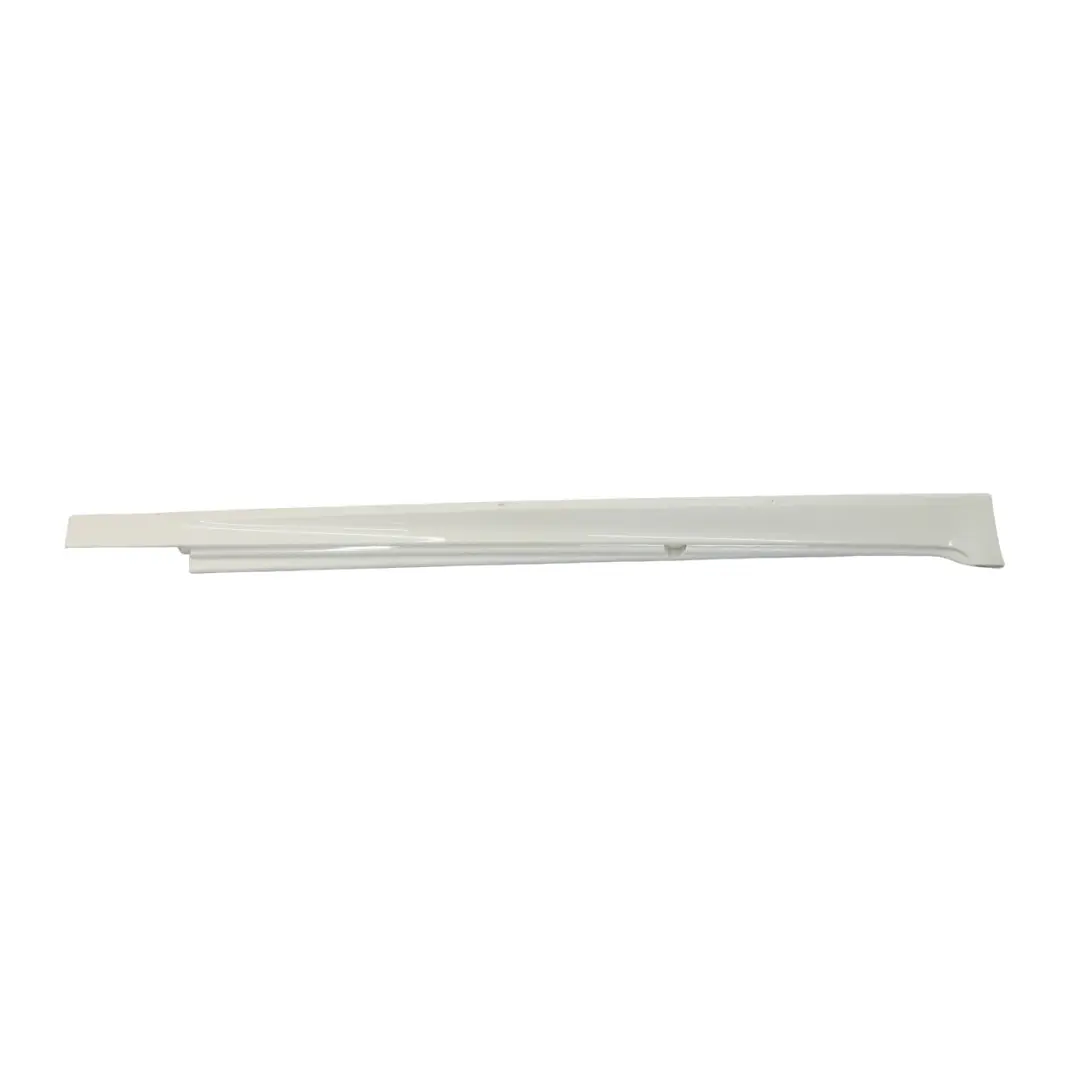 BMW F10 Side Skirt M5 M Sport Door Sill Cover Right O/S Alpinweiss White - 300