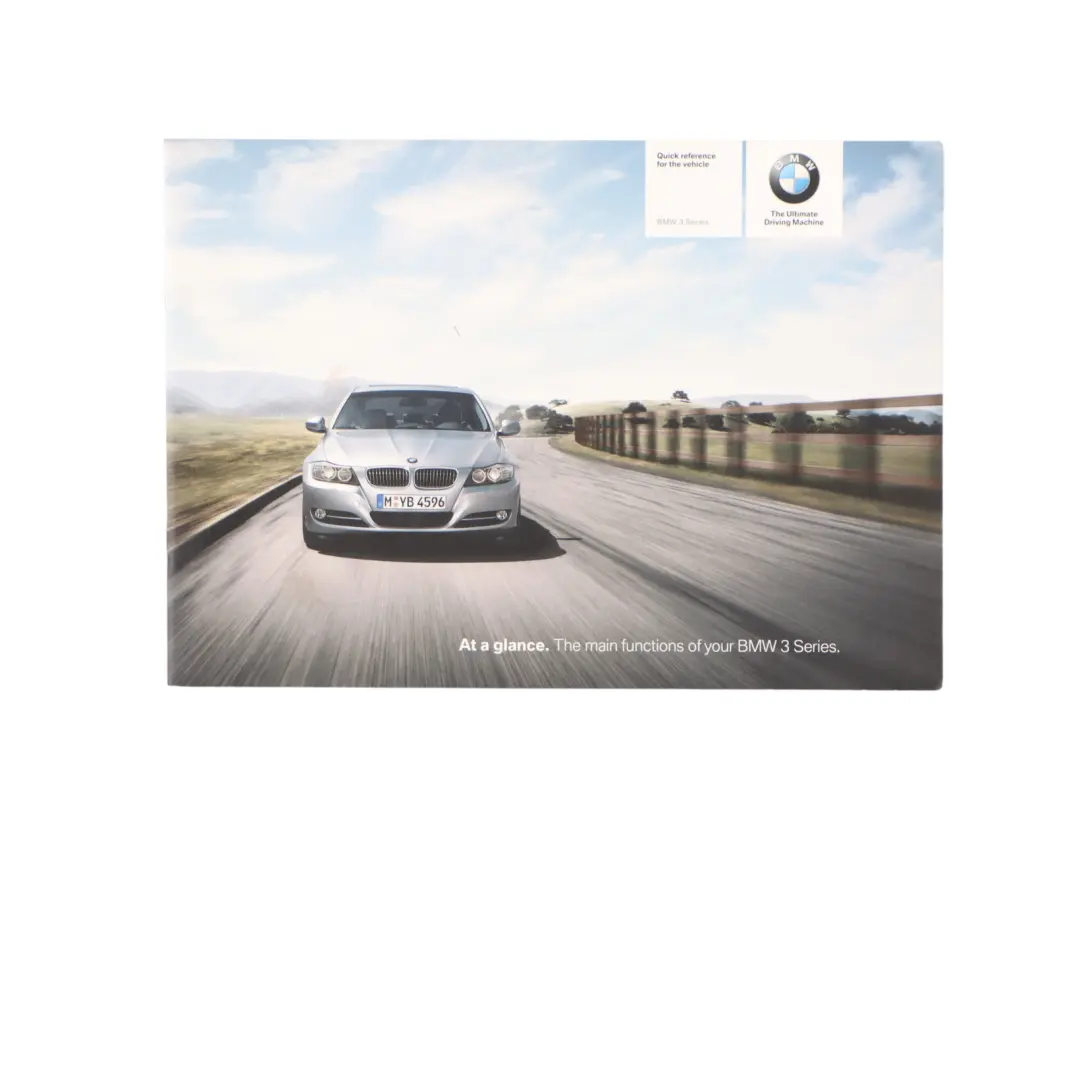 BMW E90 E91 LCI Owner's Handbook Booklet Guide Book Pouch Case