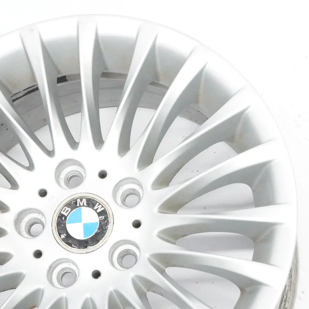 BMW E90 E91 Silberne Leichtmetallfelge 17" ET:34 8J Spider Speiche 187 6768969