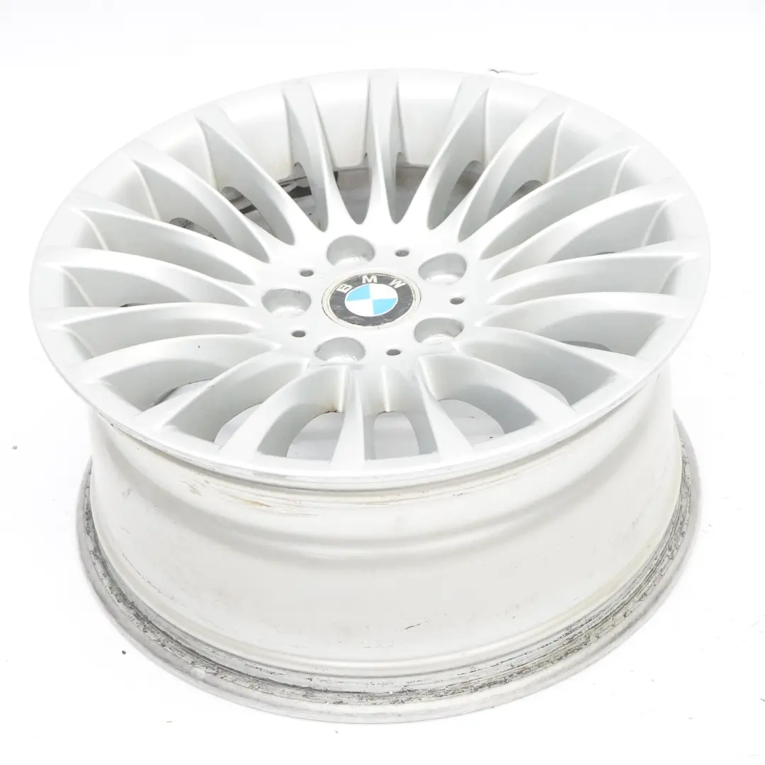 BMW E90 E91 Silberne Leichtmetallfelge 17" ET:34 8J Spider Speiche 187 6768969