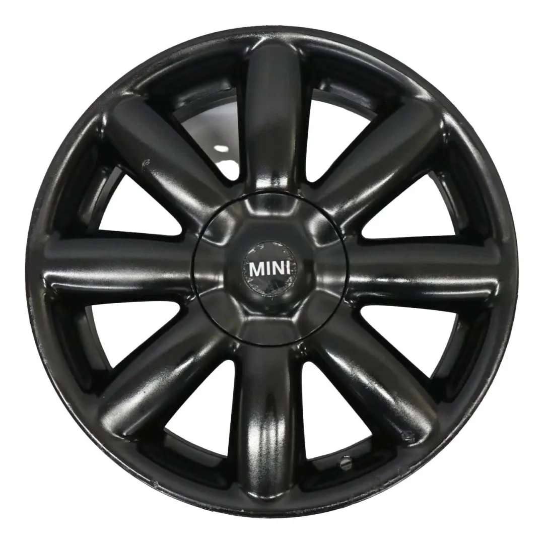 Mini Cooper R50 R55 R56 R57 Black Wheel Alloy Rim 17" 7J Crown Spoke 104