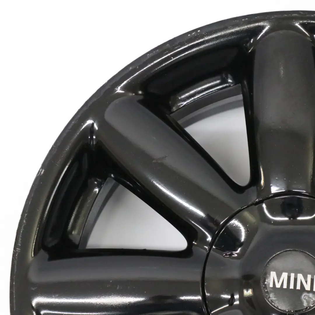 Mini Cooper R50 R55 R56 Black Matt Wheel Alloy Rim 17" 7J Crown Spoke 104