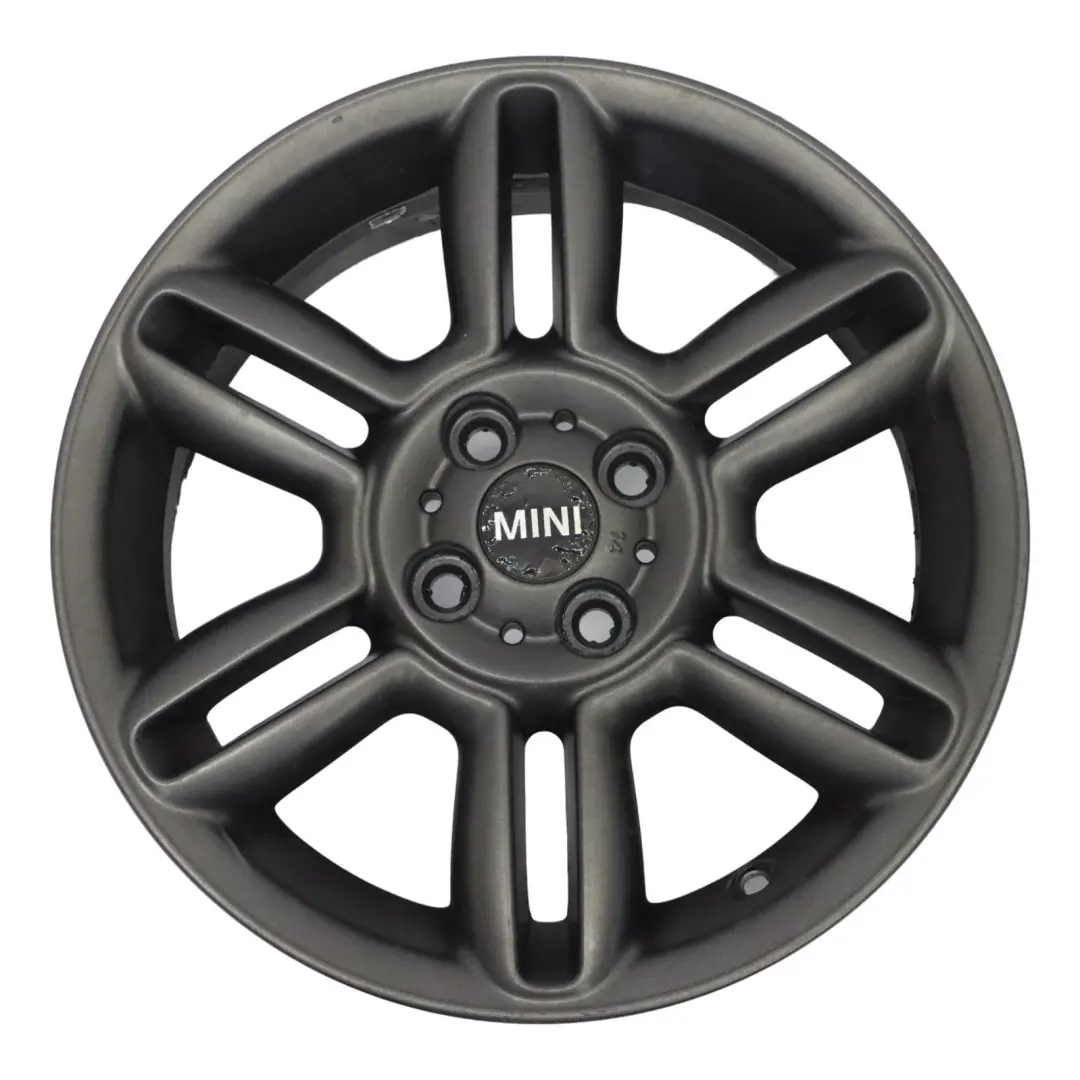 Mini R55 R56 R57 Black Wheel Alloy Rim 16" 6,5J ET:48 Twin Spoke 119 6793404