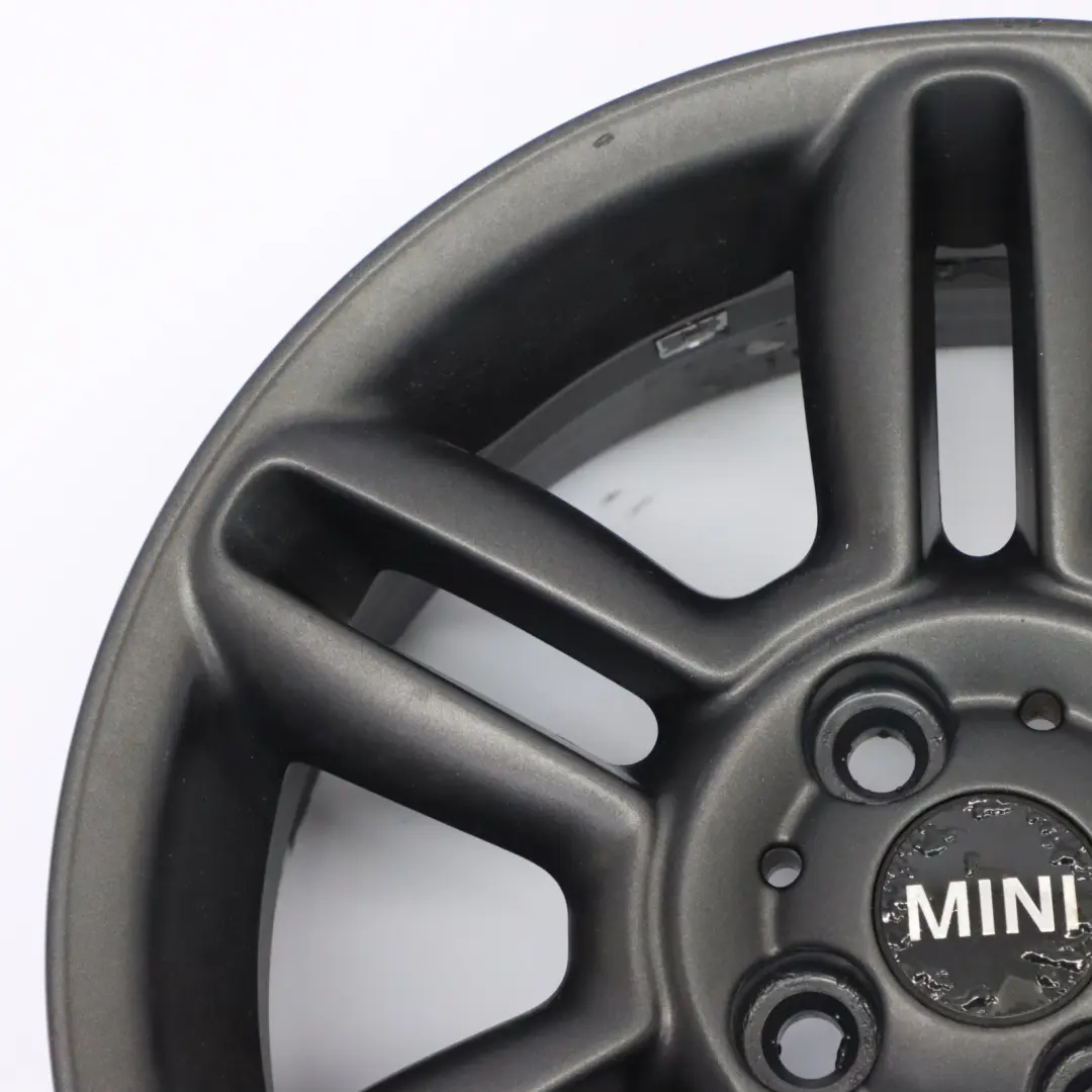 Mini R55 R56 R57 Black Wheel Alloy Rim 16" 6,5J ET:48 Twin Spoke 119 6793404