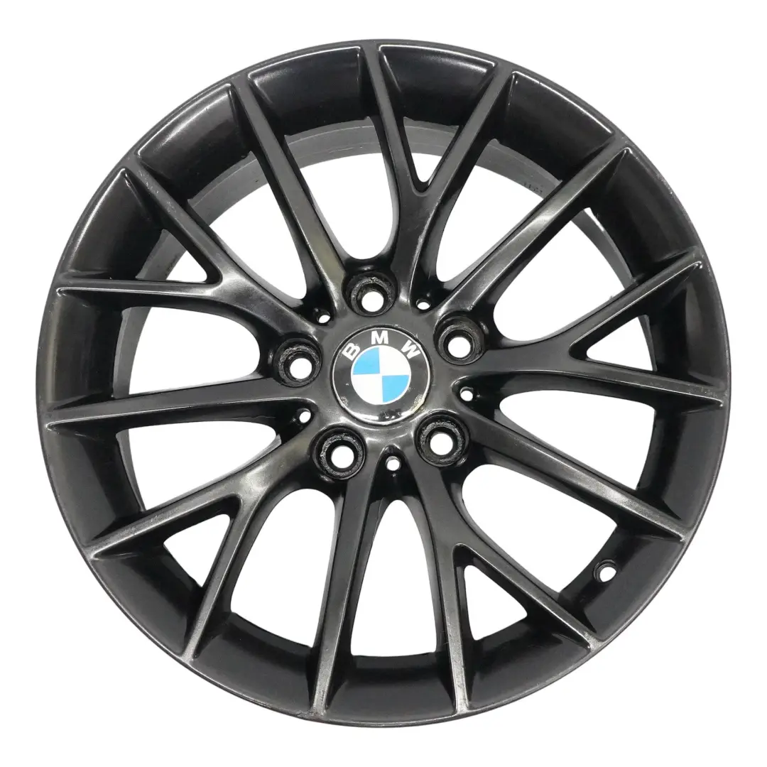 BMW F20 F21 F22 F23 Black Wheel Alloy Rim 17" 7J ET:40 Y-Spoke 380 6796205