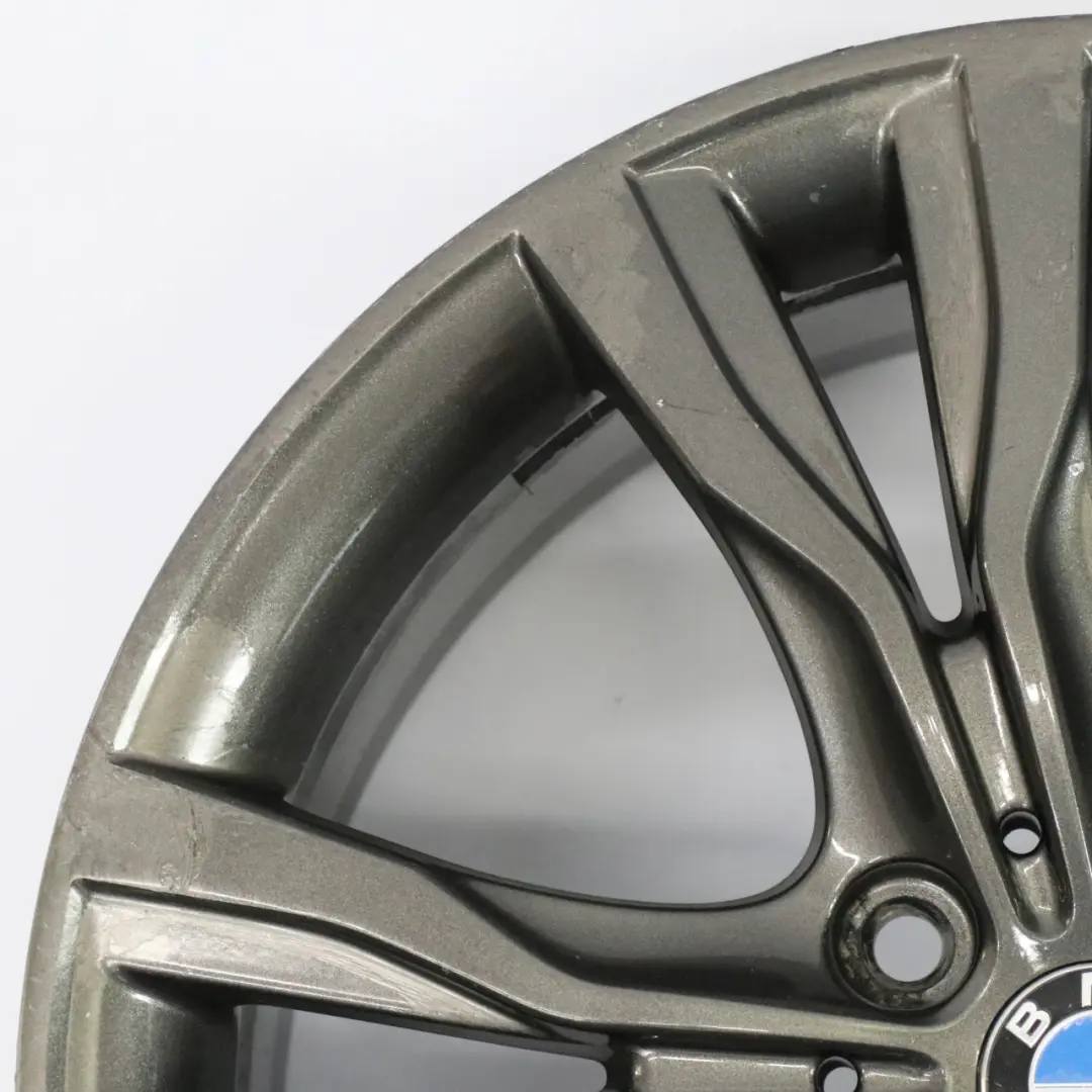 BMW F45 F46 Ferric Grey Alloy Wheel Rim 18" Y Spoke 484  ET:57 8J 6855093