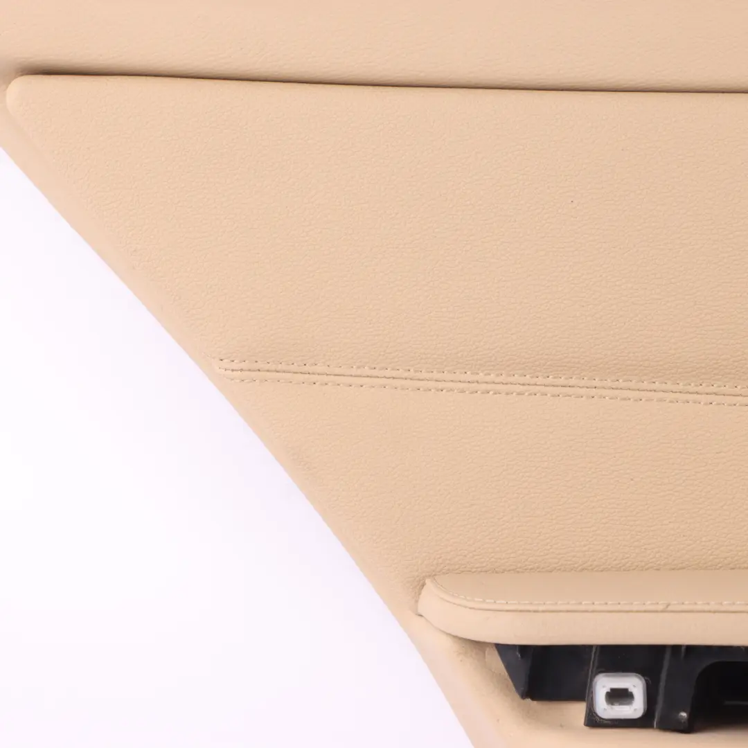 BMW E91 LCI Door Card Rear Left N/S Door Lining Beige Leather Trim Panel 7217623