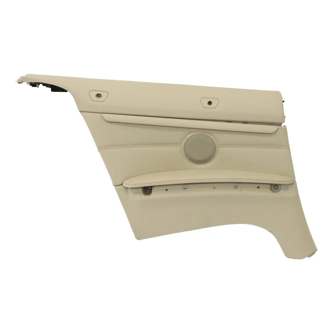 BMW 3 E93 Cabrio Trasero Izquierdo Panel Lateral Forro Cuero Crema Beige