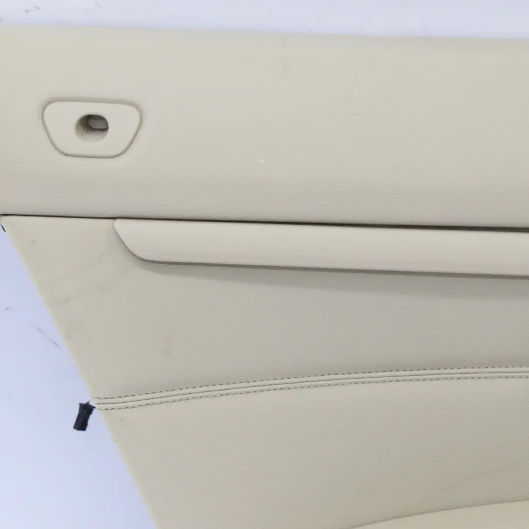 BMW 3 E93 Cabrio Trasero Izquierdo Panel Lateral Forro Cuero Crema Beige