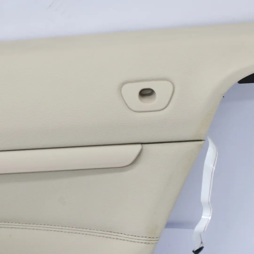 BMW E93 Panel lateral trasero derecho Cabrio Forro Cuero Crema Beige