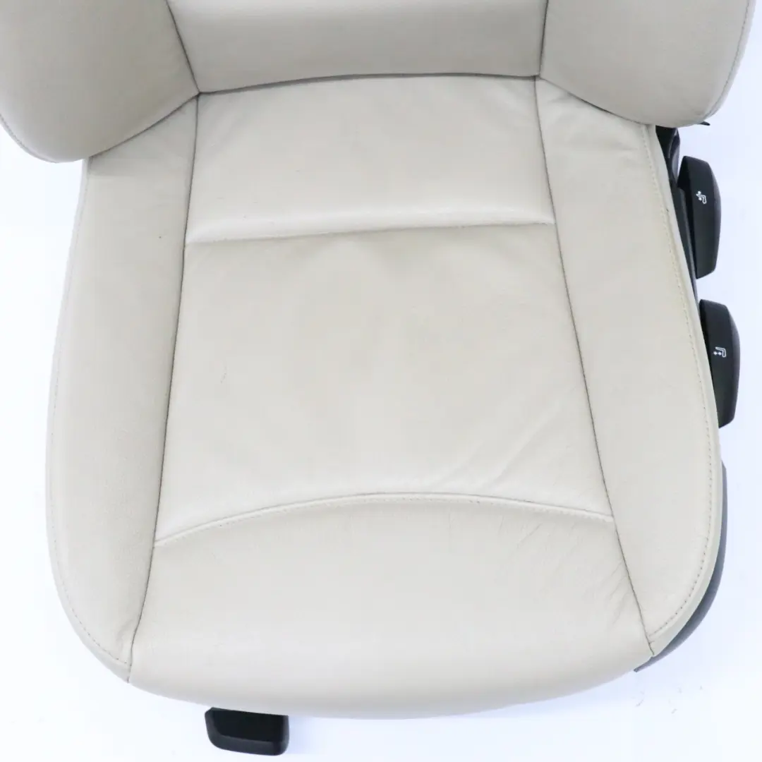 BMW E90 E91 LCI Asiento Delantero Izquierdo Interior Cuero Dakota Oyster