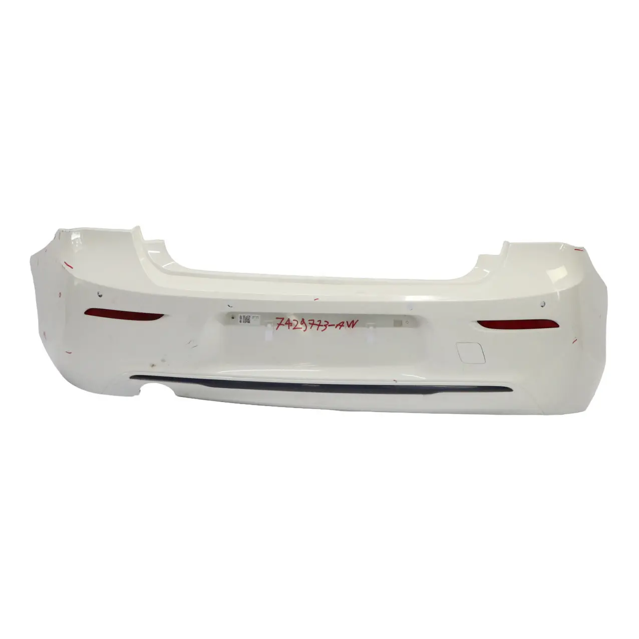 BMW F20 LCI Rear Bumper Trim Panel PDC F21 Alpinweiss Alpine White - 300