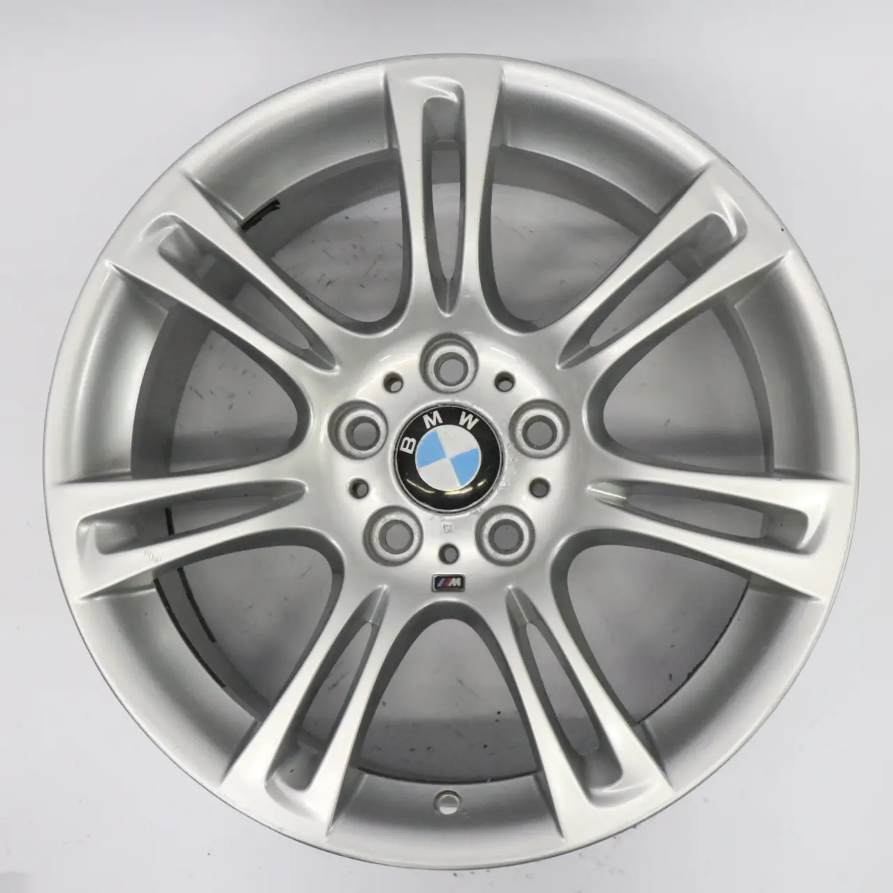 BMW F10 F11 F12 Silver Wheel Alloy Rim M Double Spoke 350 9J 18" ET:44 7842651