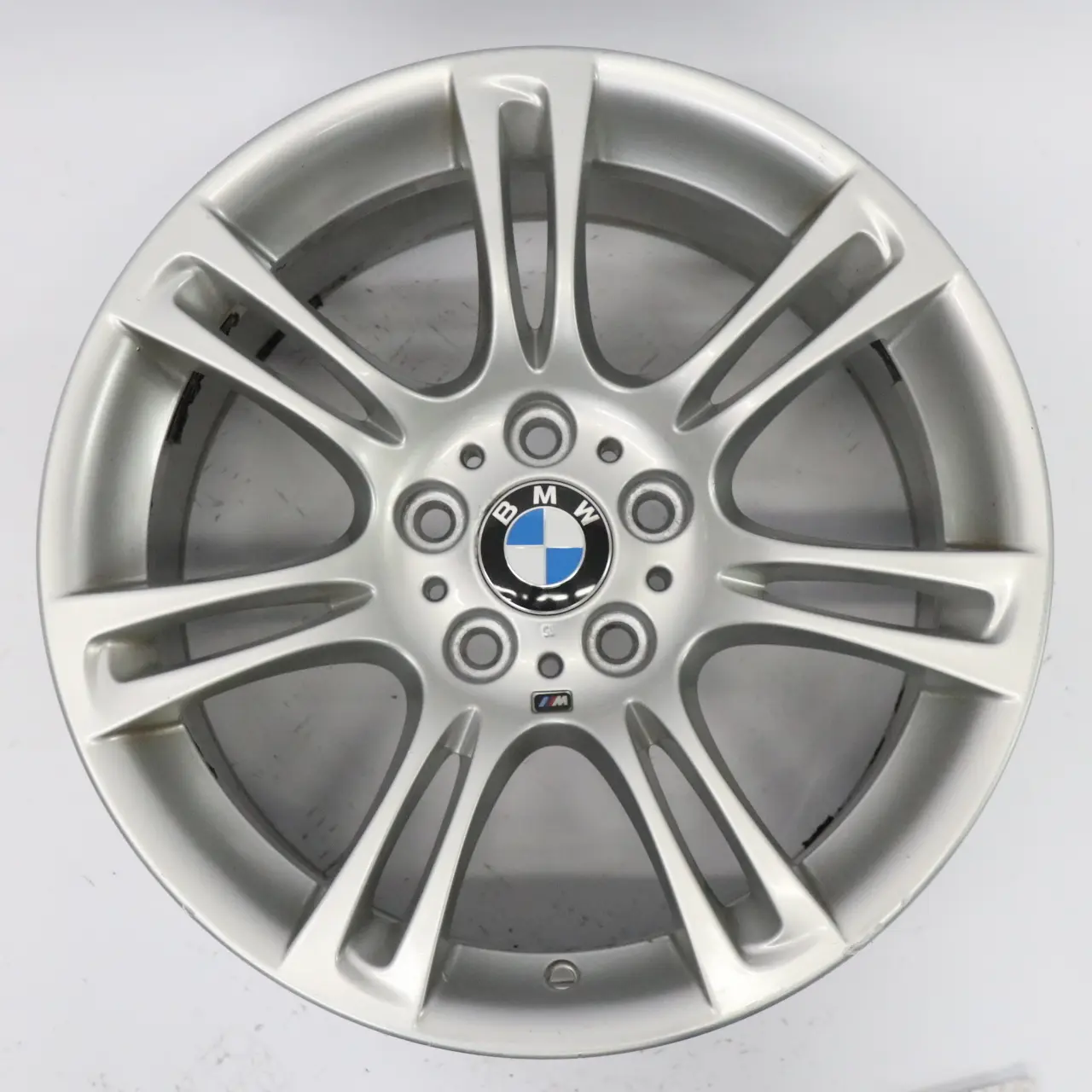 BMW F10 F11 F12 Silver Wheel Alloy Rim M Double Spoke 350 9J 18" ET:44 7842651