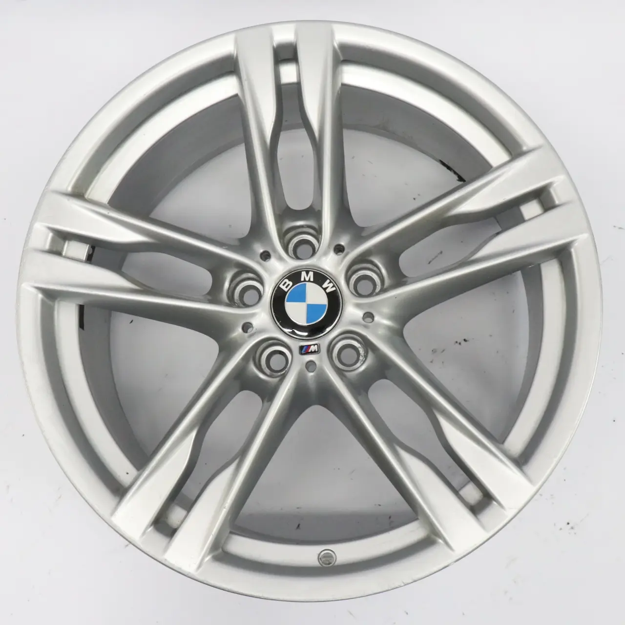 BMW F06 F12 Jante arrière alliage argenté 20" ET:44 9J M Double Spoke 7843716