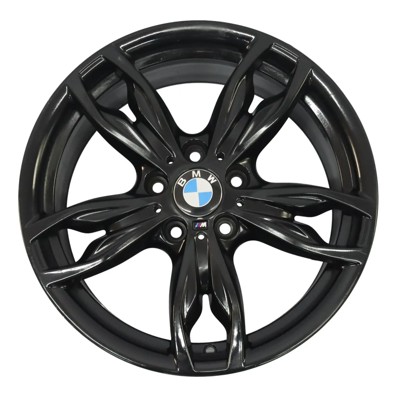 BMW F20 F21 F22 F23 Llanta de Aleación Negra 18" M Doble Radio 436 ET:45 7,5J