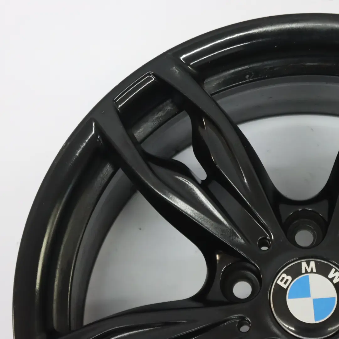 BMW F20 F21 F22 F23 Llanta de Aleación Negra 18" M Doble Radio 436 ET:45 7,5J