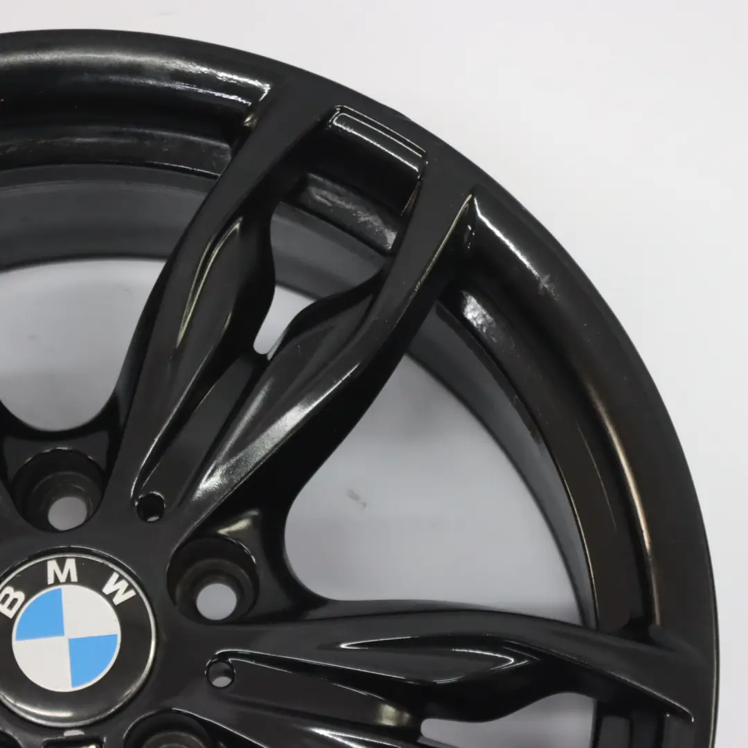 BMW F20 F21 F22 F23 Llanta de Aleación Negra 18" M Doble Radio 436 ET:45 7,5J