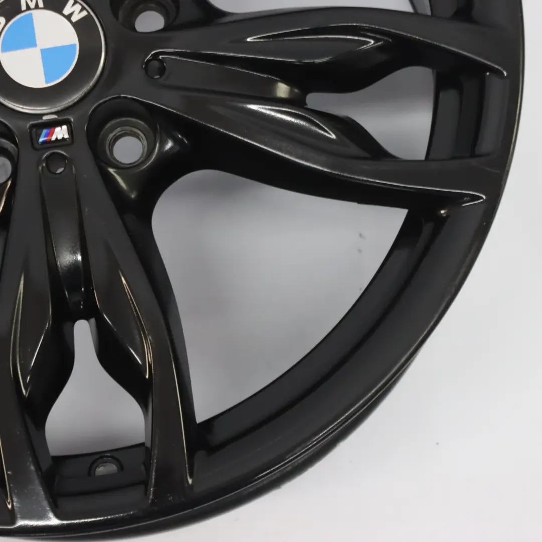 BMW F20 F21 F22 F23 Llanta de Aleación Negra 18" M Doble Radio 436 ET:45 7,5J