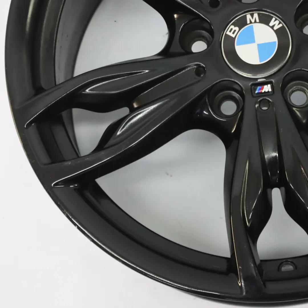 BMW F20 F21 F22 F23 Llanta de Aleación Negra 18" M Doble Radio 436 ET:45 7,5J