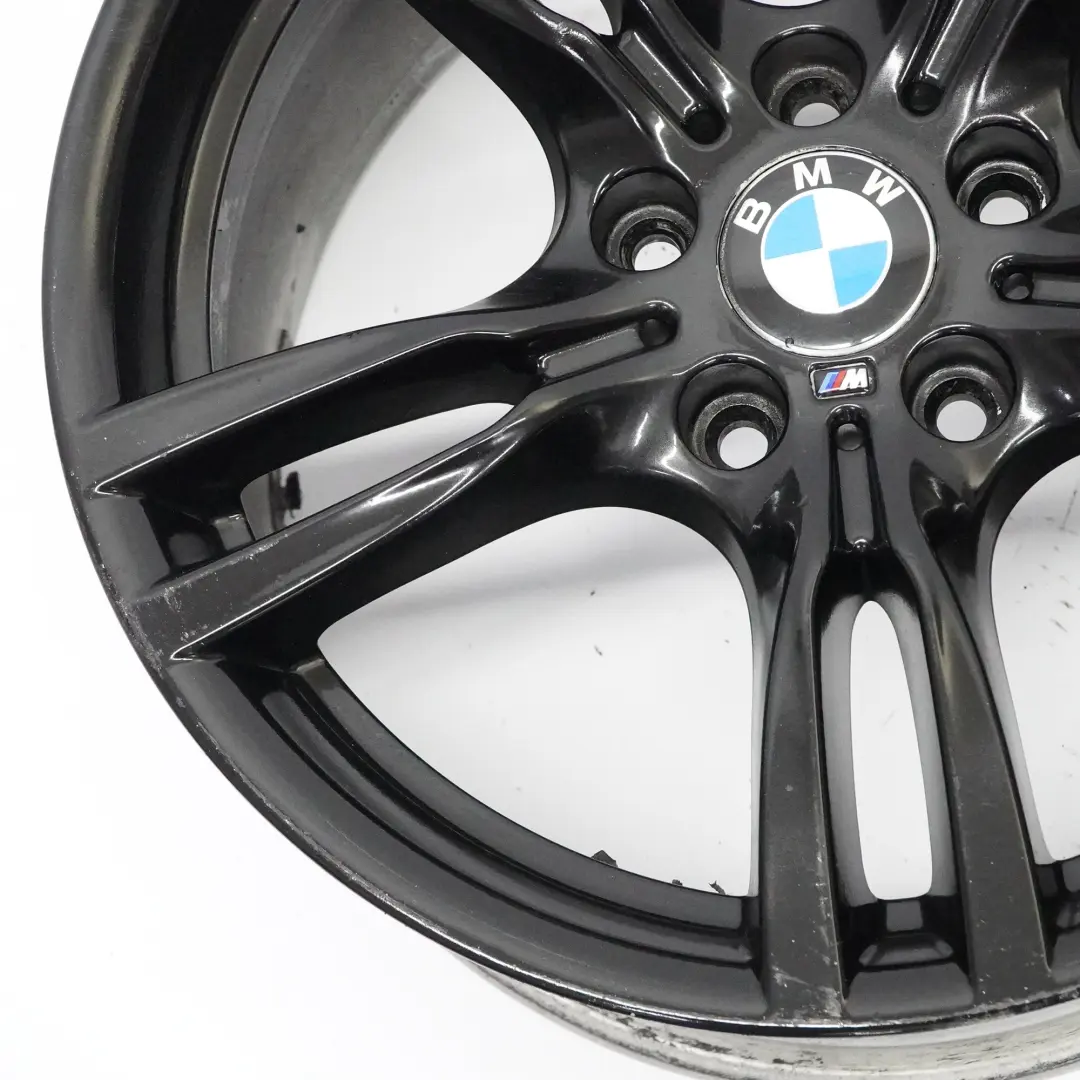 BMW F30 F31 Rear Black Wheel Alloy Rim 18" 8,5J ET:47 M Star Spoke 400 7845881