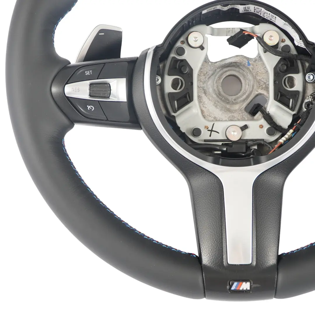 Volante BMW F20 LCI F30 F32 Calentado M Sport NUEVO Cuero Negro Paddle Shift