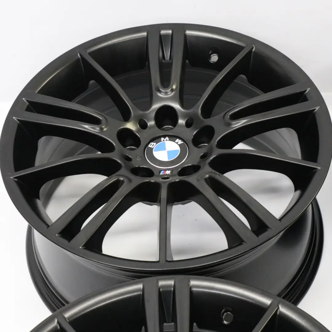 BMW E90 E91 E92 E93 Komplett satz 4x Schwarz Felge 18" M Spider Speiche 193