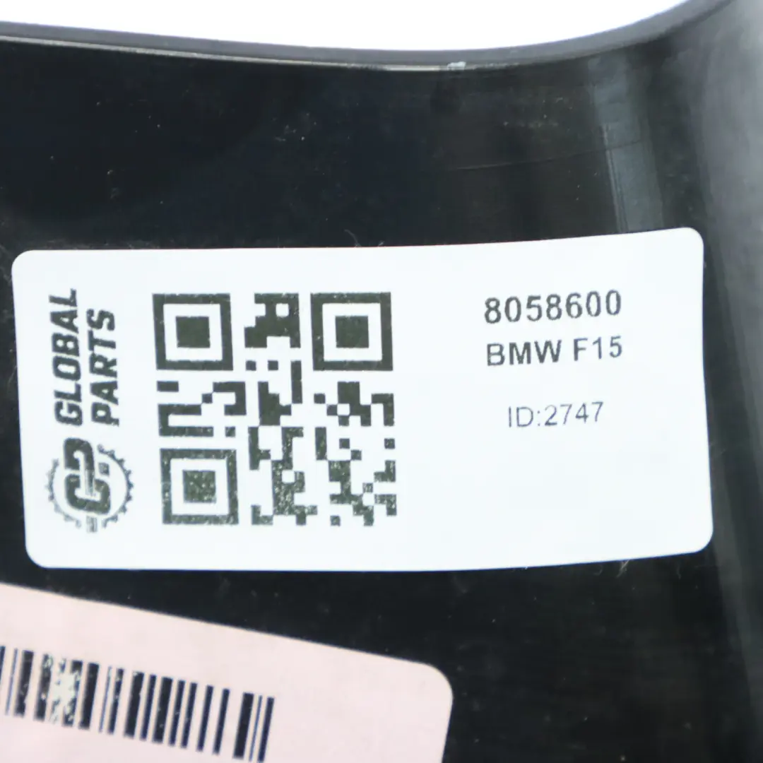 BMW X5 F15 Cover Column D Top Pillar Rear Right O/S Panel Black 8058600