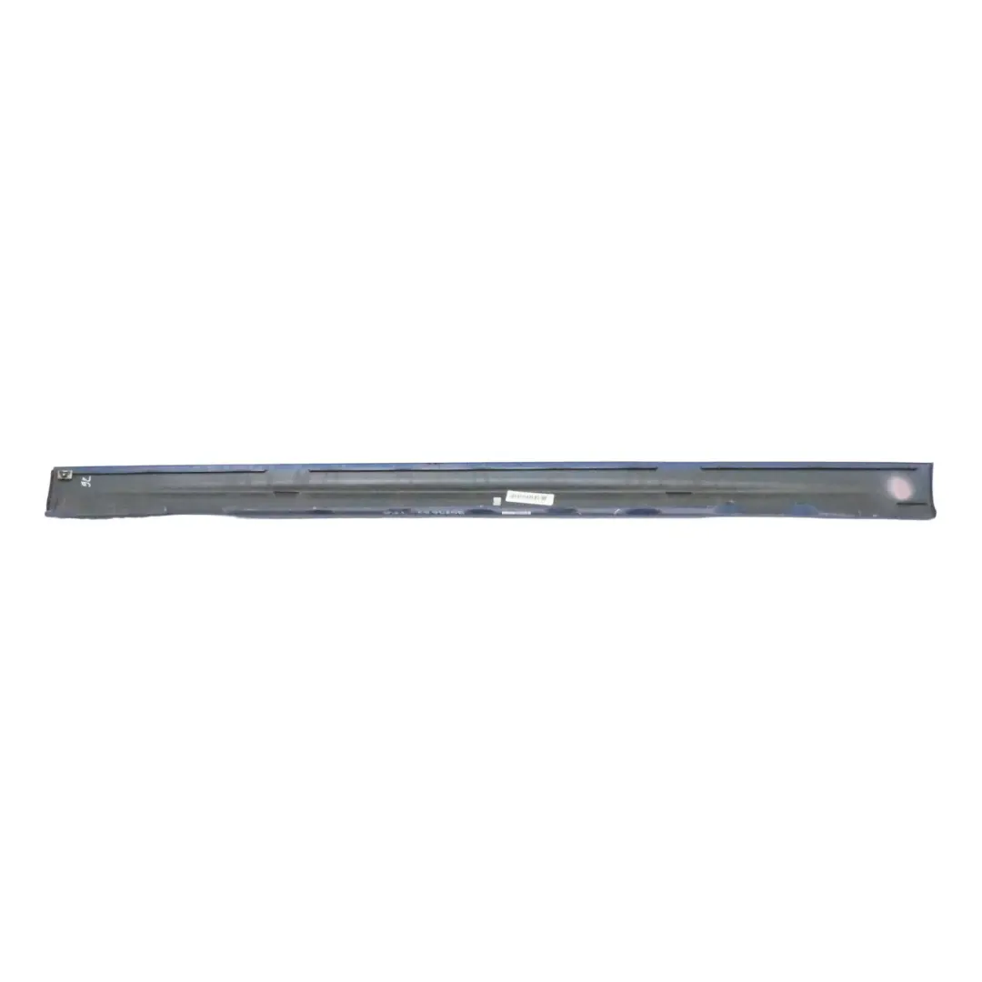 BMW E46 Right O/S Side Sill Skirt Kick Panel Topasblau Blue Metallic - 364