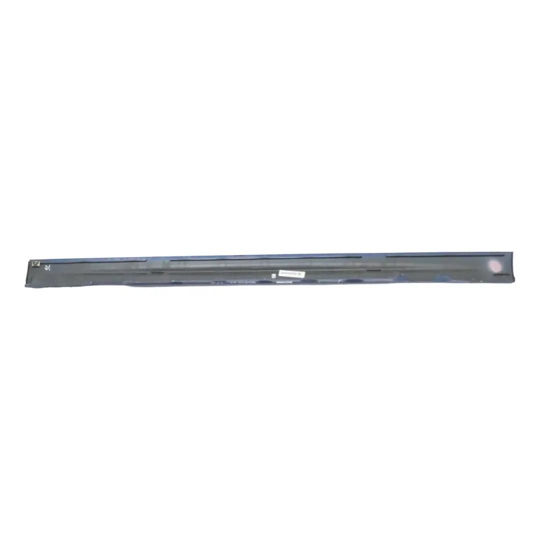 BMW E46 Right O/S Side Sill Skirt Kick Panel Topasblau Blue Metallic - 364