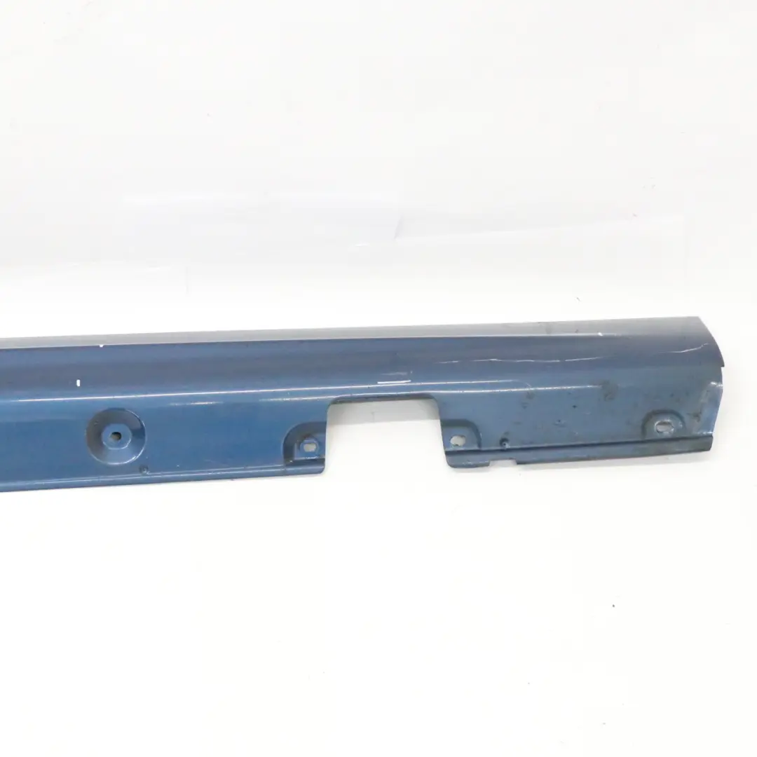 BMW E46 Right O/S Side Sill Skirt Kick Panel Topasblau Blue Metallic - 364