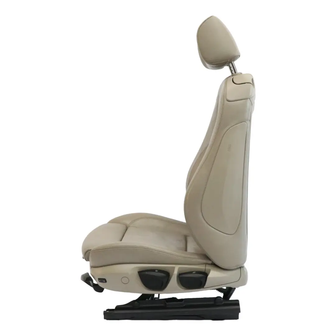 BMW E81 Asiento Delantero Izquierdo Calefactable Cuero Boston Beige 9124309