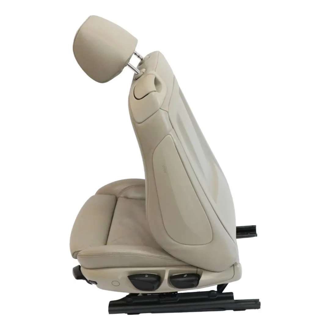 BMW E81 Asiento Delantero Izquierdo Calefactable Cuero Boston Beige 9124309