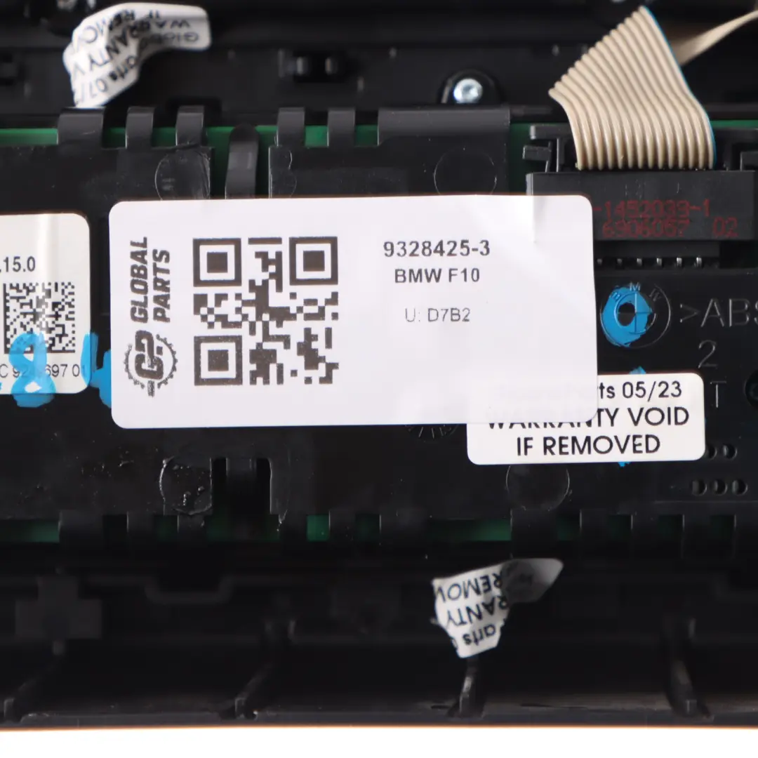  BMW F10 F11 Panel Przełączników Klimatyzacji Radia 9306153