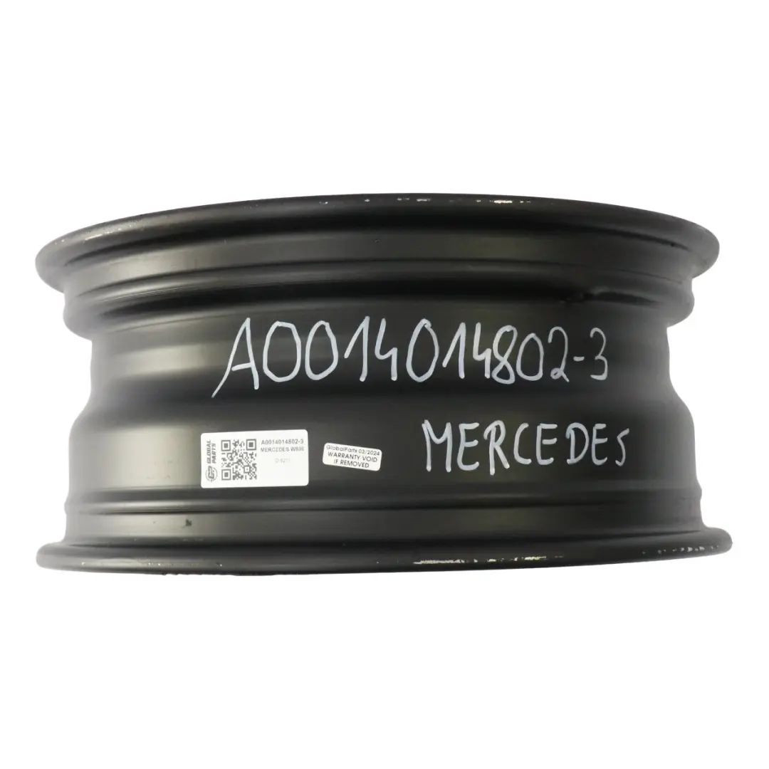 Llanta de acero negra Mercedes Sprinter W906 16" 6,5J ET:62 A0014014802