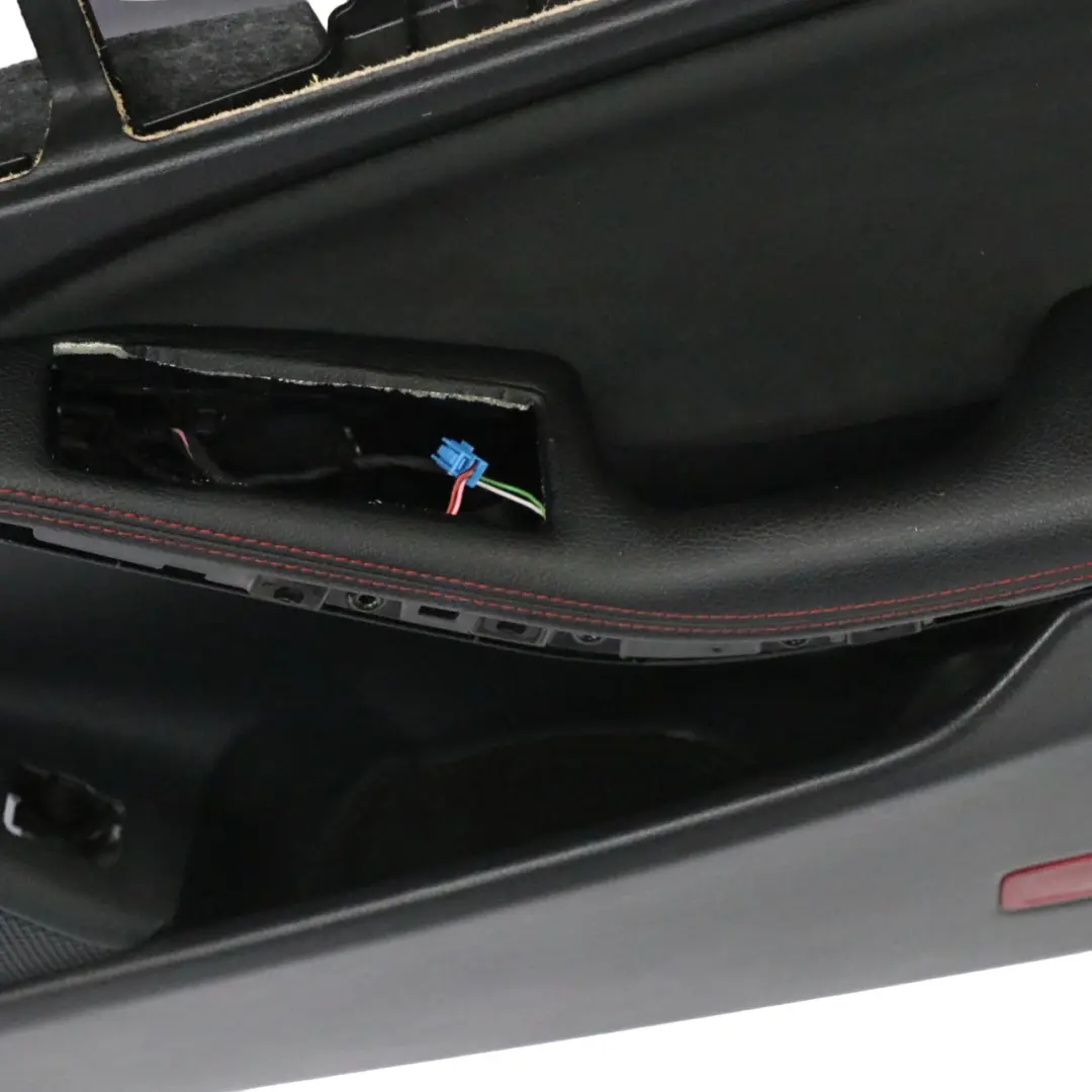 Mercedes C117 Door Card Front Right O/S Trim Panel Cover Lining Leather Black
