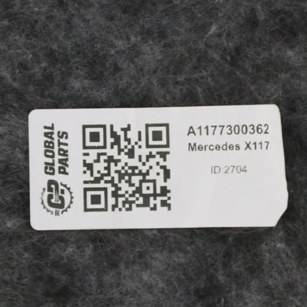 Mercedes C117 Tarjeta Puerta Trasera Izquierda Forro Panel Cuero Negro