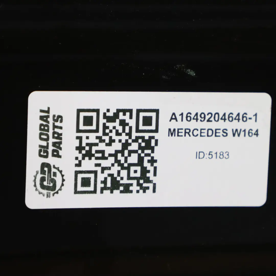 Mercedes ML W164 Cojín del asiento trasero derecho tela cuero negro A1649204646