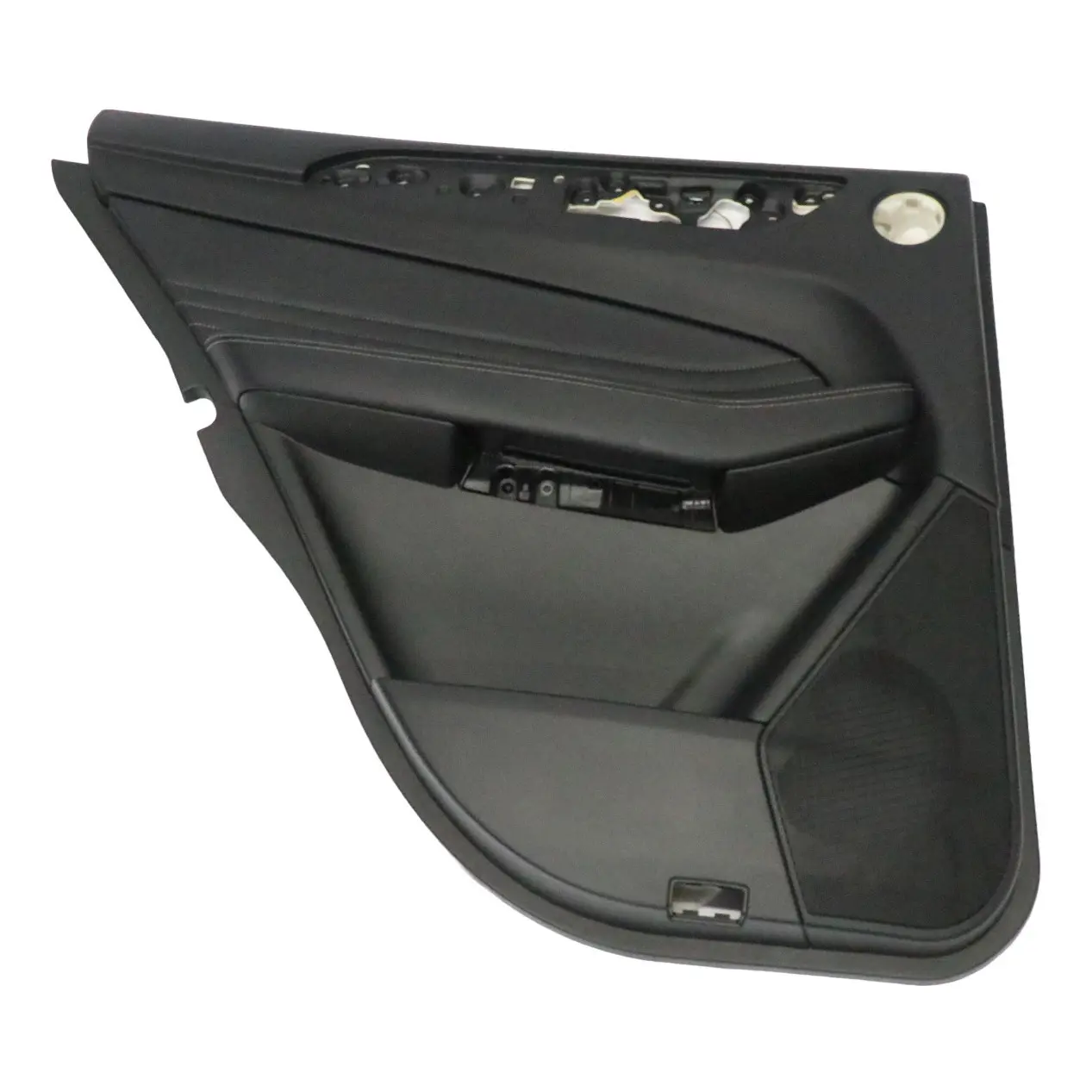 Mercedes W166 Tarjeta de puerta trasera izquierda Microfibra negra A1667200170