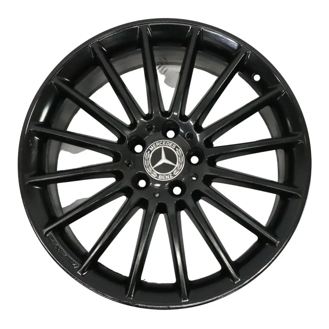 Mercedes C117 W176 AMG Llanta aleación negra 19" 16 radios ET:48 8J A1764010502