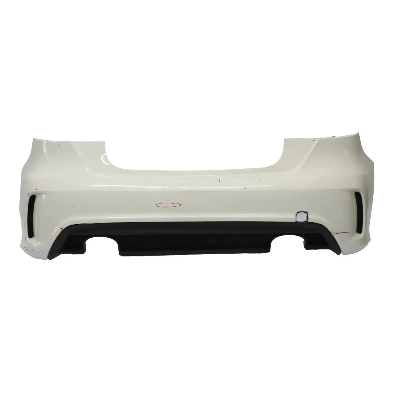 Mercedes W176 Bumper Rear Trim Panel AMG Calcite White - 650