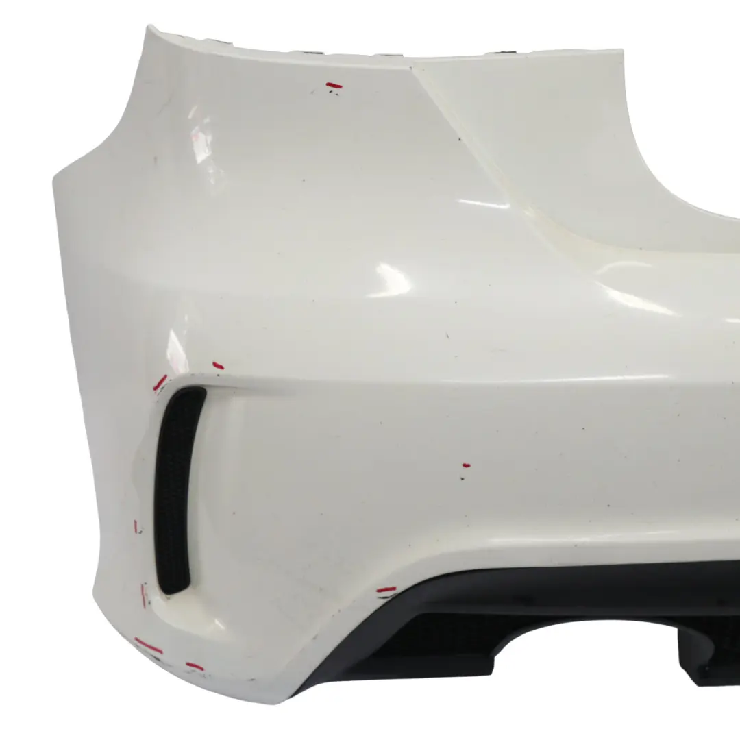 Mercedes W176 Bumper Rear Trim Panel AMG Calcite White - 650