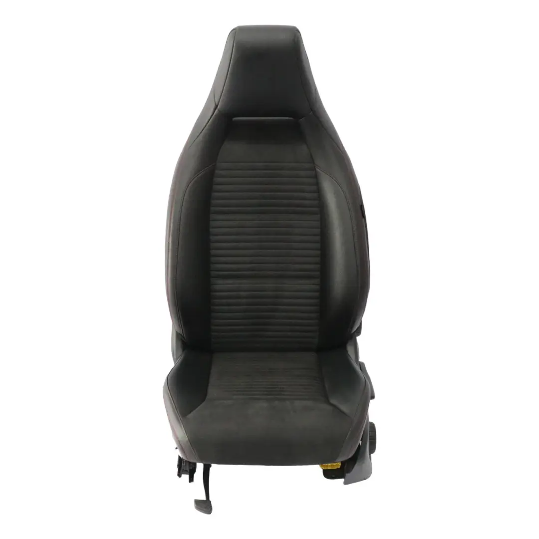 Mercedes W176 Asiento Delantero Izquierdo Tela Imitación Cuero Microfibra Negro