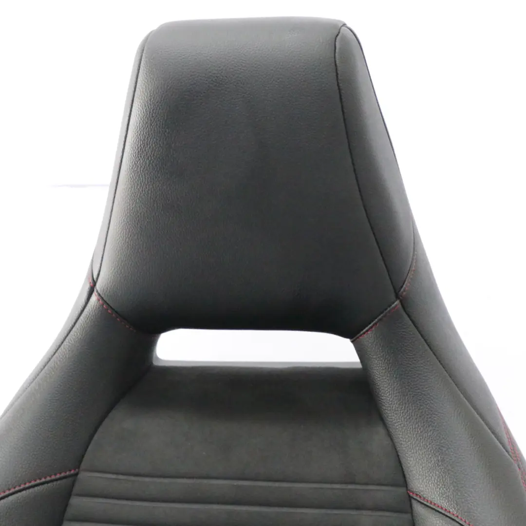 Mercedes W176 Asiento Delantero Izquierdo Tela Imitación Cuero Microfibra Negro