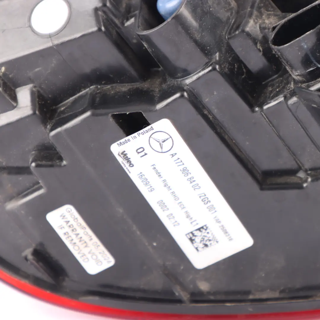 Mercedes W177 Rear Lamp Right O/S Tail Light Side Panel A1779068402