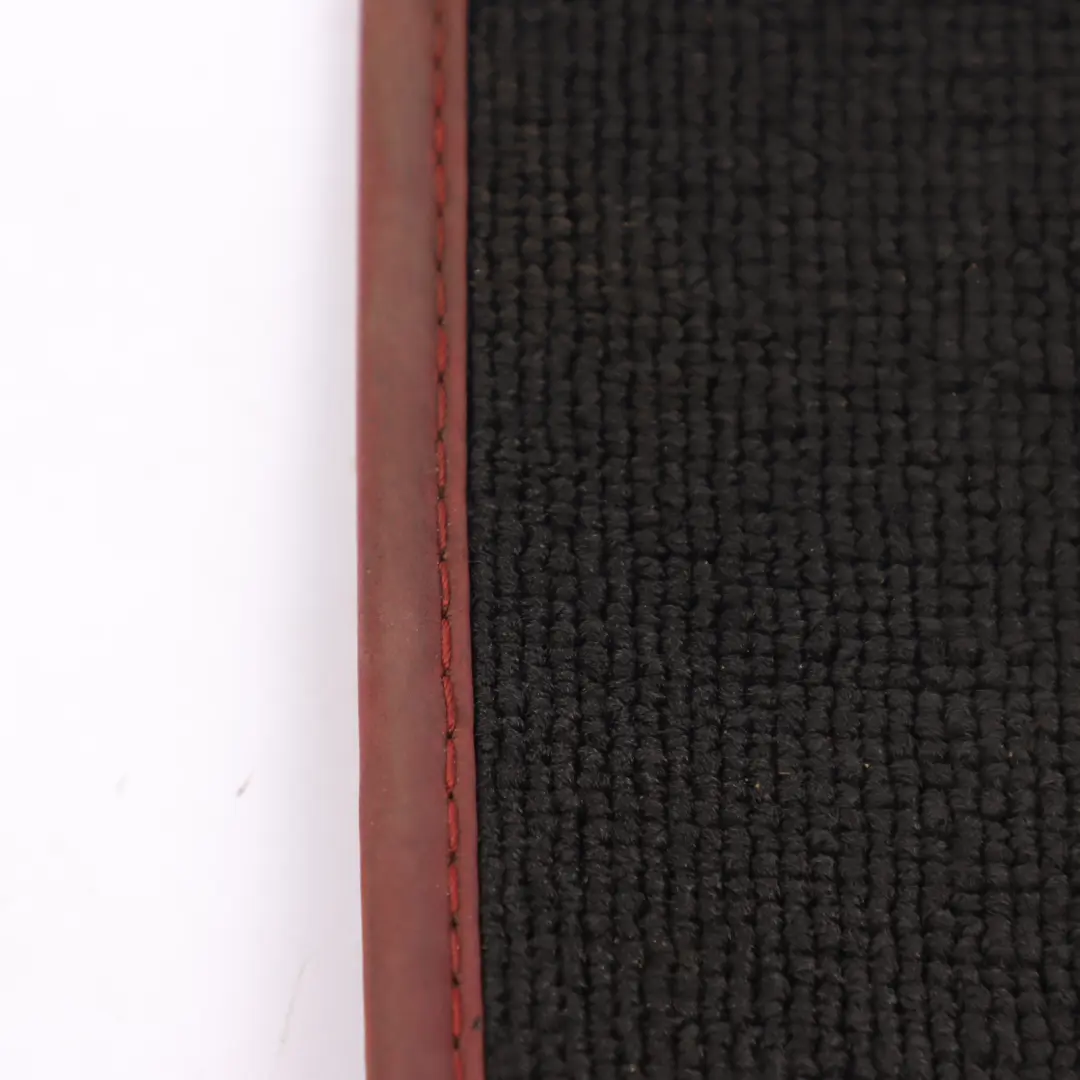 Mercedes C204 C207 Floor Mats AMG Interior Front Rear Cover Black Red Border Set